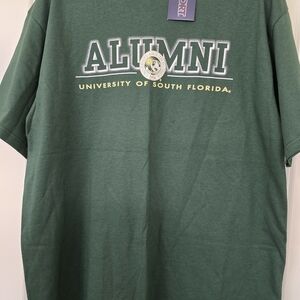 University of South Florida Alumni Green T-Shirt Jansport NWT Great Gift XL